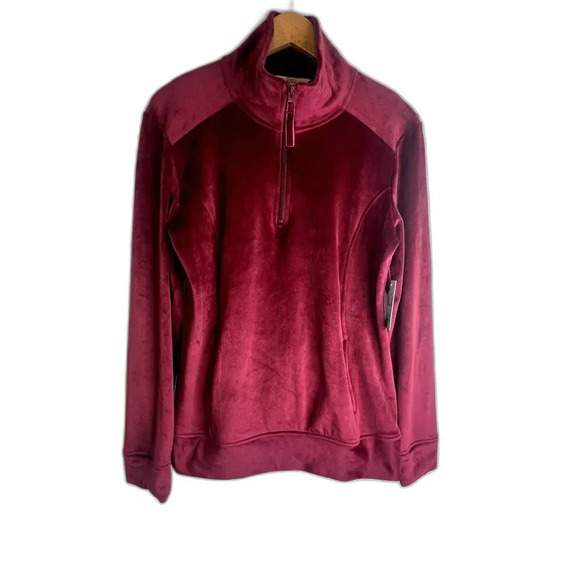 Croft & Barrow NWT The Lush Velour Jacket Size Small - Picture 1 of 11